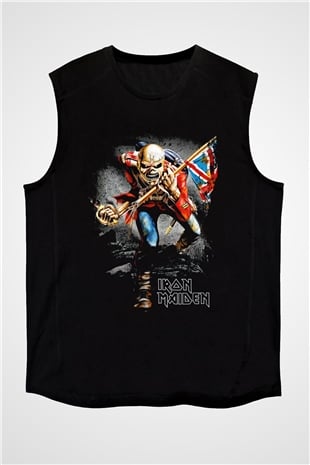 Iron Maiden Siyah Unisex Kolsuz Tişört