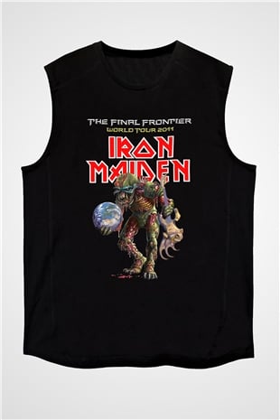 Iron Maiden Siyah Unisex Kolsuz Tişört