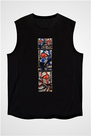 Iron Maiden Siyah Unisex Kolsuz Tişört