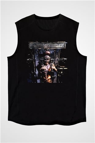 Iron Maiden Siyah Unisex Kolsuz Tişört