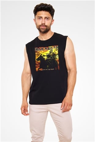 Iron Maiden Siyah Unisex Kolsuz Tişört