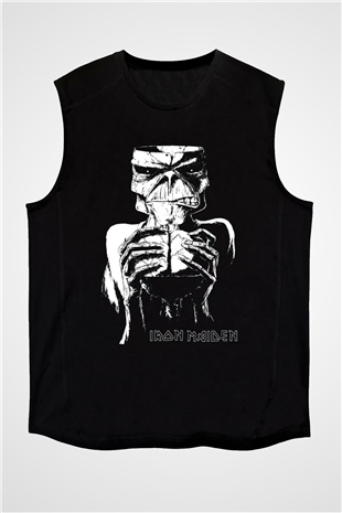 Iron Maiden Siyah Unisex Kolsuz Tişört