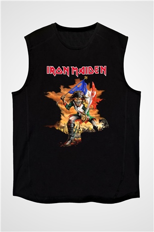 Iron Maiden Siyah Unisex Kolsuz Tişört