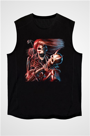 Iron Maiden Siyah Unisex Kolsuz Tişört