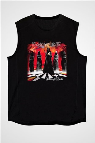 Iron Maiden Siyah Unisex Kolsuz Tişört