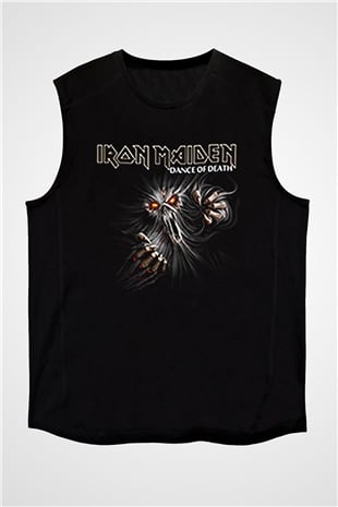 Iron Maiden Siyah Unisex Kolsuz Tişört