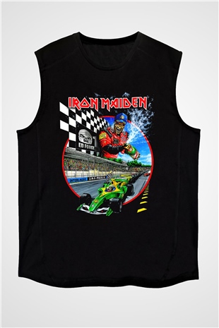 Iron Maiden Siyah Unisex Kolsuz Tişört
