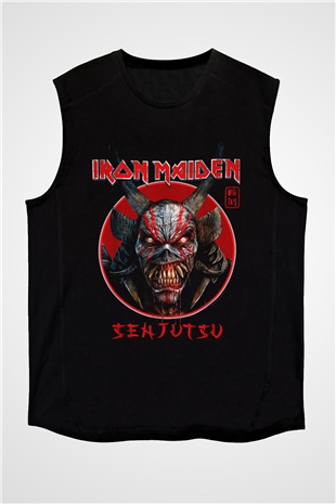Iron Maiden Siyah Unisex Kolsuz Tişört