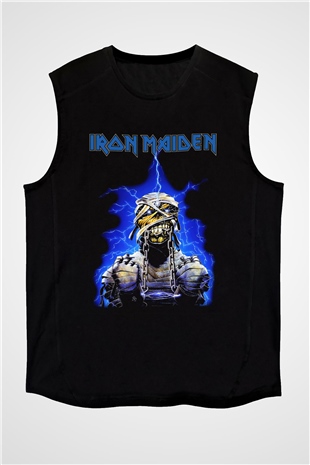 Iron Maiden Siyah Unisex Kolsuz Tişört