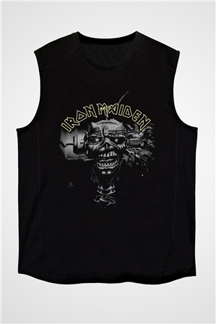 Iron Maiden Siyah Unisex Kolsuz Tişört