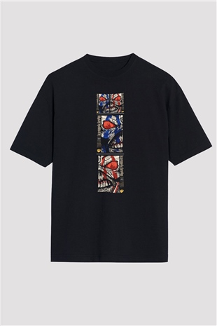 Iron Maiden Siyah Unisex Oversize Tişört T-Shirt