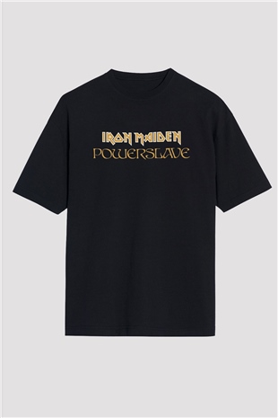 Iron Maiden Siyah Unisex Oversize Tişört T-Shirt