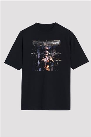 Iron Maiden Siyah Unisex Oversize Tişört T-Shirt