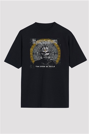 Iron Maiden Siyah Unisex Oversize Tişört T-Shirt