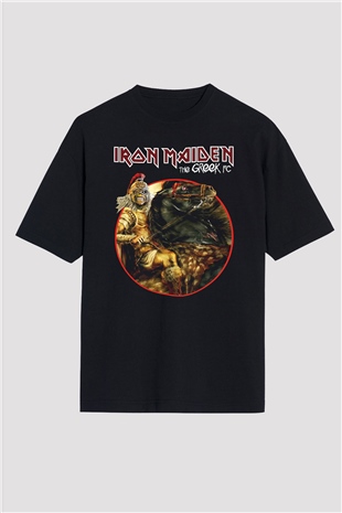 Iron Maiden Siyah Unisex Oversize Tişört T-Shirt