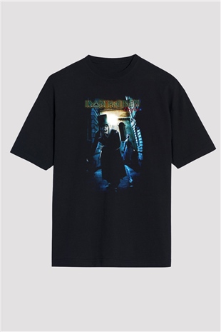Iron Maiden Siyah Unisex Oversize Tişört T-Shirt