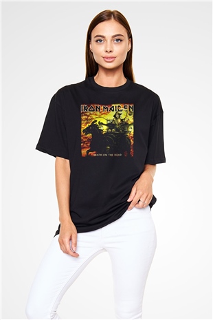 Iron Maiden Siyah Unisex Oversize Tişört T-Shirt