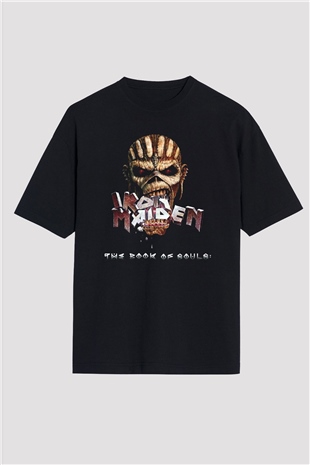 Iron Maiden Siyah Unisex Oversize Tişört T-Shirt