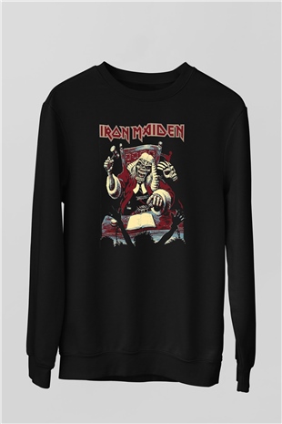 Iron Maiden Siyah Unisex Sweatshirt