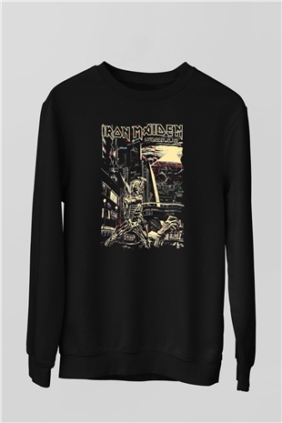 Iron Maiden Siyah Unisex Sweatshirt