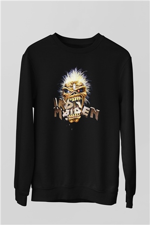 Iron Maiden Siyah Unisex Sweatshirt