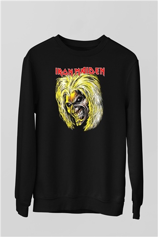 Iron Maiden Siyah Unisex Sweatshirt