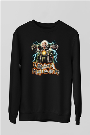 Iron Maiden Siyah Unisex Sweatshirt