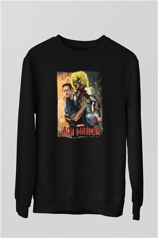 Iron Maiden Siyah Unisex Sweatshirt