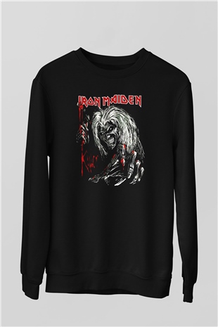 Iron Maiden Siyah Unisex Sweatshirt