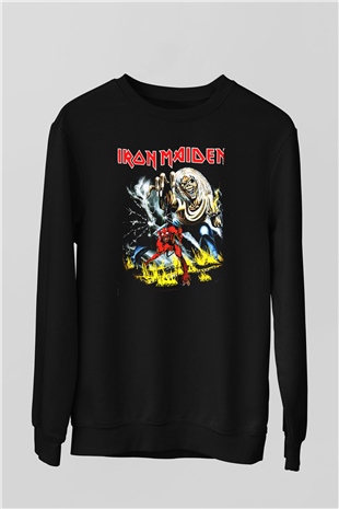 Iron Maiden Siyah Unisex Sweatshirt