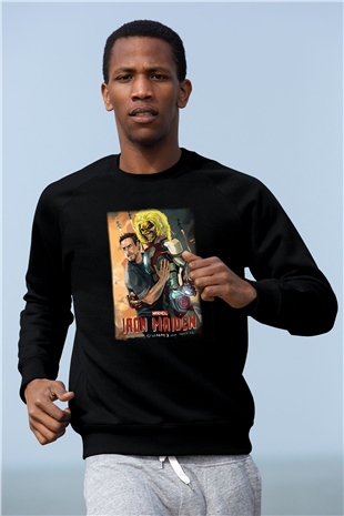 Iron Maiden Siyah Unisex Sweatshirt