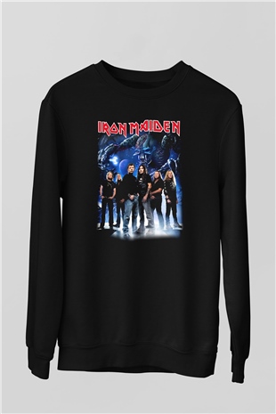 Iron Maiden Siyah Unisex Sweatshirt