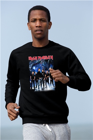 Iron Maiden Siyah Unisex Sweatshirt