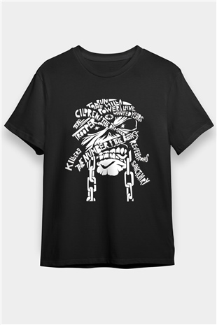 Iron Maiden Siyah Unisex Tişört T-Shirt - TişörtFabrikası