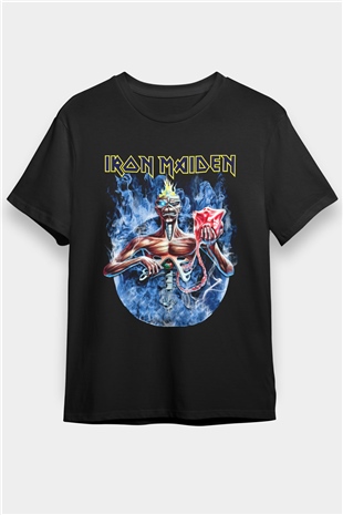 Iron Maiden Siyah Unisex Tişört T-Shirt - TişörtFabrikası