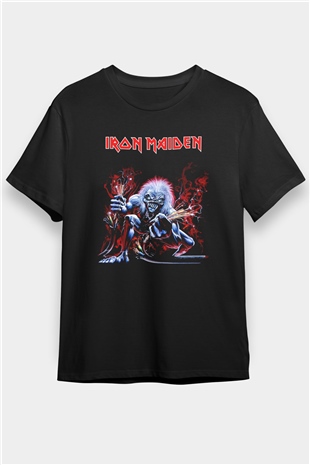 Iron Maiden Siyah Unisex Tişört T-Shirt - TişörtFabrikası