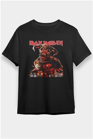 Iron Maiden Siyah Unisex Tişört T-Shirt - TişörtFabrikası