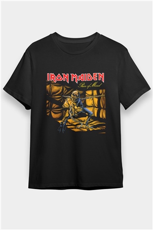 Iron Maiden Siyah Unisex Tişört T-Shirt - TişörtFabrikası