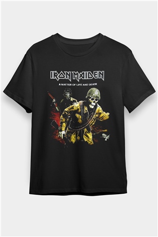 Iron Maiden Siyah Unisex Tişört T-Shirt - TişörtFabrikası