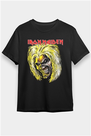 Iron Maiden Siyah Unisex Tişört T-Shirt - TişörtFabrikası