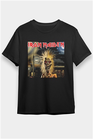 Iron Maiden Siyah Unisex Tişört T-Shirt - TişörtFabrikası
