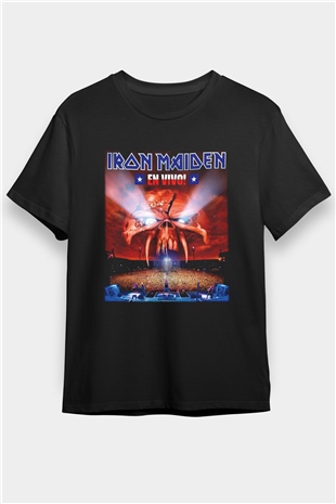 Iron Maiden Siyah Unisex Tişört T-Shirt - TişörtFabrikası