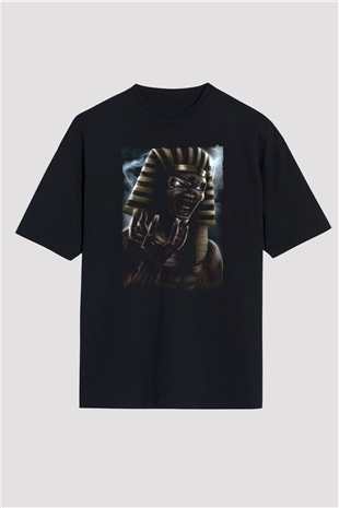 Iron Maiden Siyah Oversize Tişört Oversize T-shirt - TişörtFabrikası