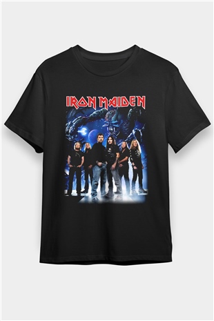 Iron Maiden Siyah Unisex Tişört T-Shirt - TişörtFabrikası