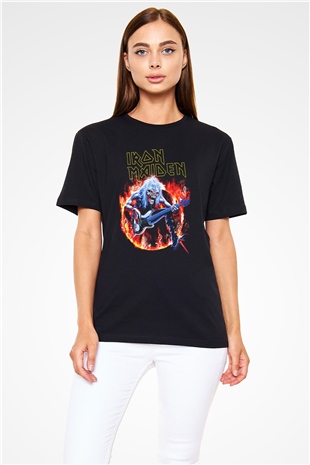 Iron Maiden Siyah Unisex Tişört T-Shirt - TişörtFabrikası