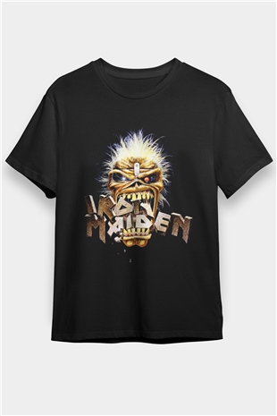 Iron Maiden Siyah Unisex Tişört T-Shirt - TişörtFabrikası
