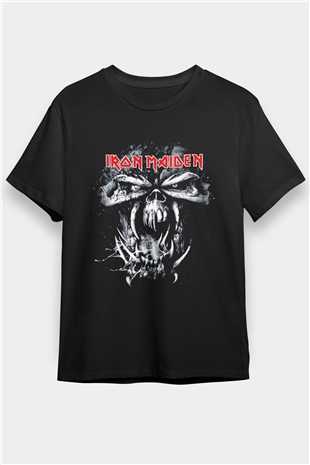 Iron Maiden Siyah Unisex Tişört T-Shirt - TişörtFabrikası