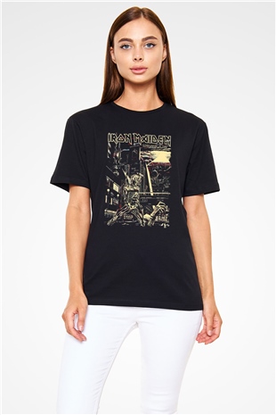 Iron Maiden Siyah Unisex Tişört T-Shirt - TişörtFabrikası