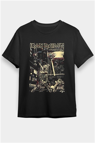 Iron Maiden Siyah Unisex Tişört T-Shirt - TişörtFabrikası