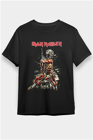 Iron Maiden Siyah Unisex Tişört T-Shirt - TişörtFabrikası